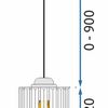Lampă de tavan cristal argintiu APP508-1CP