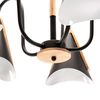 Lampa Sufitowa Skandynawska Pięcioramienna APP607-5C Czarna