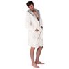 Bathrobe men Jordan Ecru Grey L