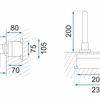 Grifo empotrado oculto Rea Lungo Gold + BOX