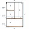 Set of 5 shelfs Loft Industrial CFZL-TSF012