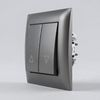 Žalúziový Spínač s Rámikom OSTE JNH009-W GREY