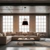 Lampa Sufitowa Wisząca Metalowa APP422-1CP Czarna