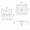 Presa RJ45 con Cornice OSTE JNH010-S WHITE