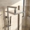 Deszczownica kwadratowa czarna REA JS-P015 25cm Chrom