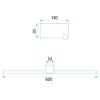 Настінний LED світильник для ванної SWE050-1W 60 cm Black
