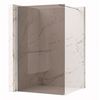 Душова стінка Rea Flexi Brown / Chrome 110