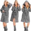 Bathrobe Nancy Grey + Socks S/M