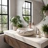 Countertop Basin Rea Mika Light Grey
