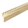 Bande de bordure de receveur de douche avant 130cm Brush Gold