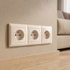 Trojnásobný rámik pre zásuvky OSTE JNH015-3F Beige