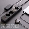 Prelungitor Multipriză 4 prize + 2x USB-A + USB-C JNH021-4A Black