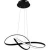 Lampa Sufitowa Wisząca Ring Nowoczesna LED + Pilot APP395-CP Czarna