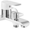 Смесител за вана REA BLOOM White Chrome