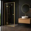 Cabina de dus Rea Atlas 80x80 Brush Gold