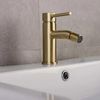 Bidet faucet Rea Lungo Gold Brush