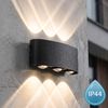 Applique murale de façade LED JNH040-6G Black