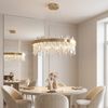 LED krištolinis pakabinamas šviestuvas SWE074-1CP 50cm Brushed Gold