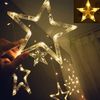 LED kalėdinės lempos, žvaigždžių užuolaidos, 2m
