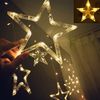 Christmas tree lights LED Curtain Stars 2m