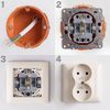 Double grounded socket OSTE JNH002-G Beige