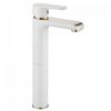 Robinet de lavabo REA Bloom white gold High
