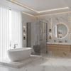 Параван за душ Rea Flexi Grey / Titan 140