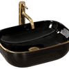 Umivaonik Rea Belinda Black Gold Edge