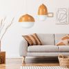 Lampa Sufitowa Wisząca Orzeszek Boho APP951-1CP Ground