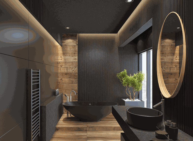 Design criativo: o que colocar na parede da casa de banho em vez de azulejos?