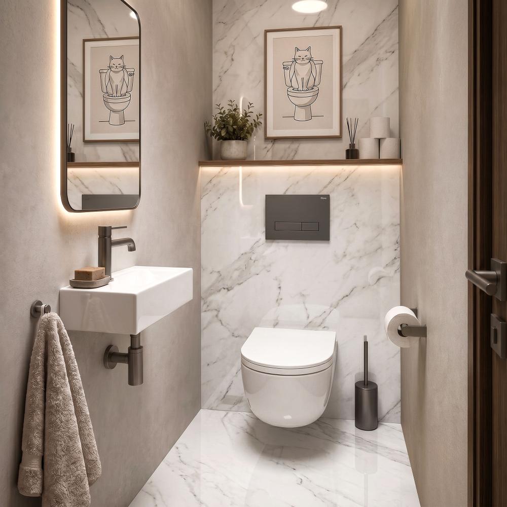 Stelaż zestaw podtynkowy Slim 024N do mis WC z przyciskiem HD Tytan