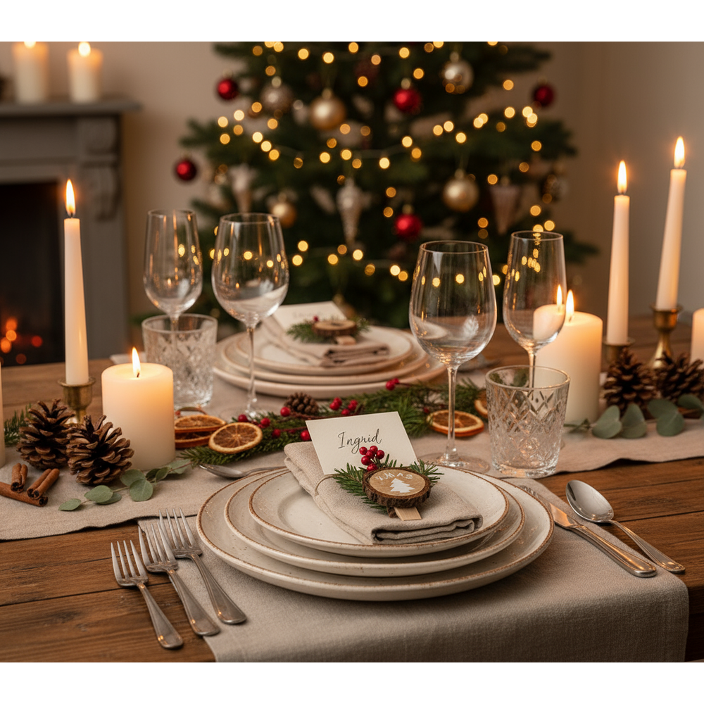 KLAMERKI DREWNIANE 8 SZTUK CHOINKI KL-21X11