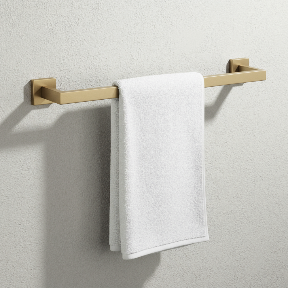 Kylpyhuonetarvikesetti Rio Brush Gold 4 osaa