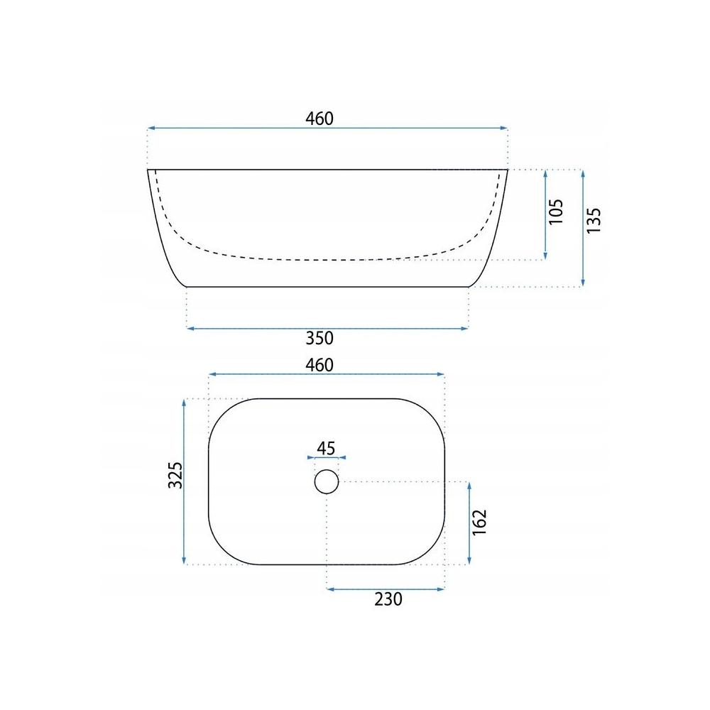 Umywalka nablatowa Basaro Hestia