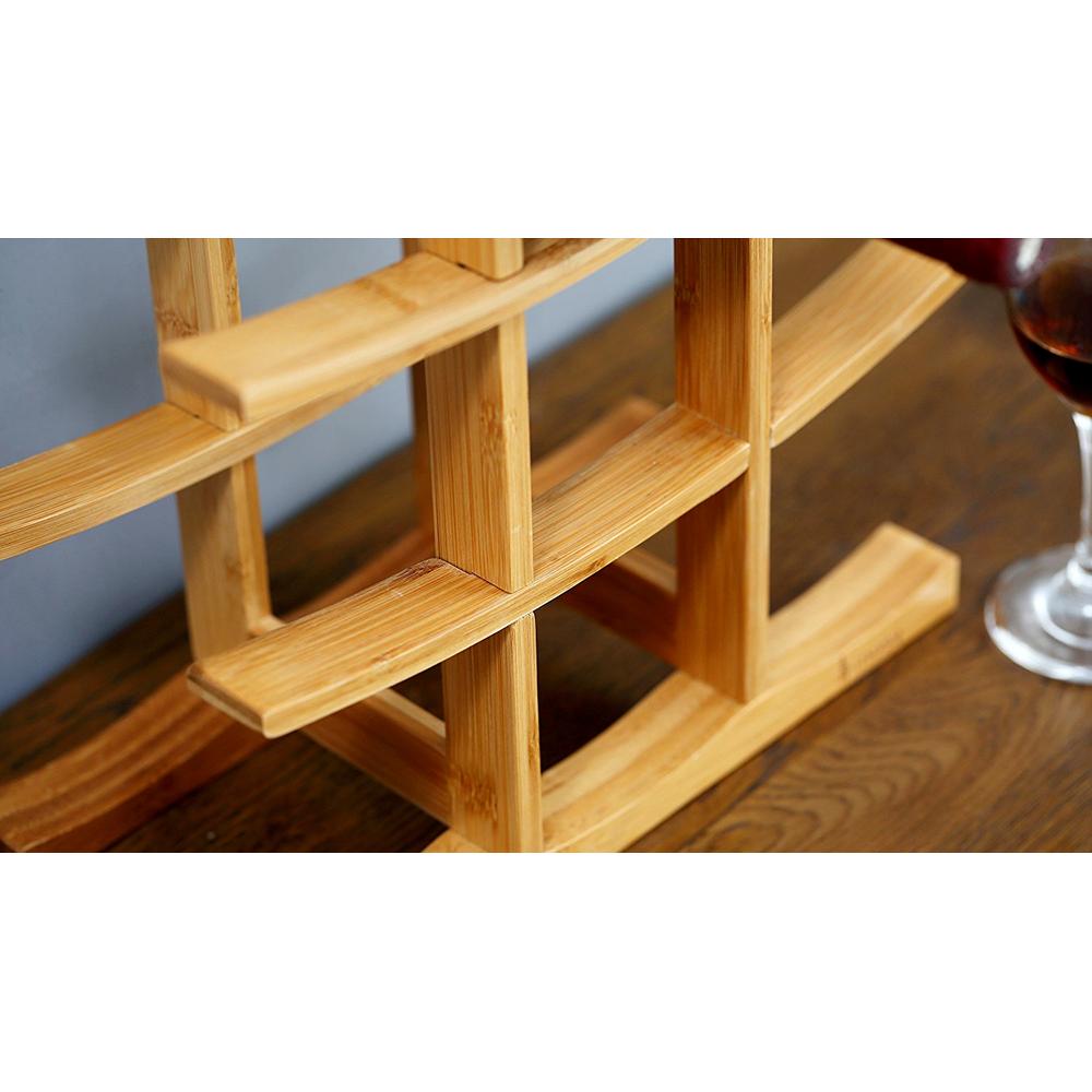 Stojak bambusowy na wino 371572