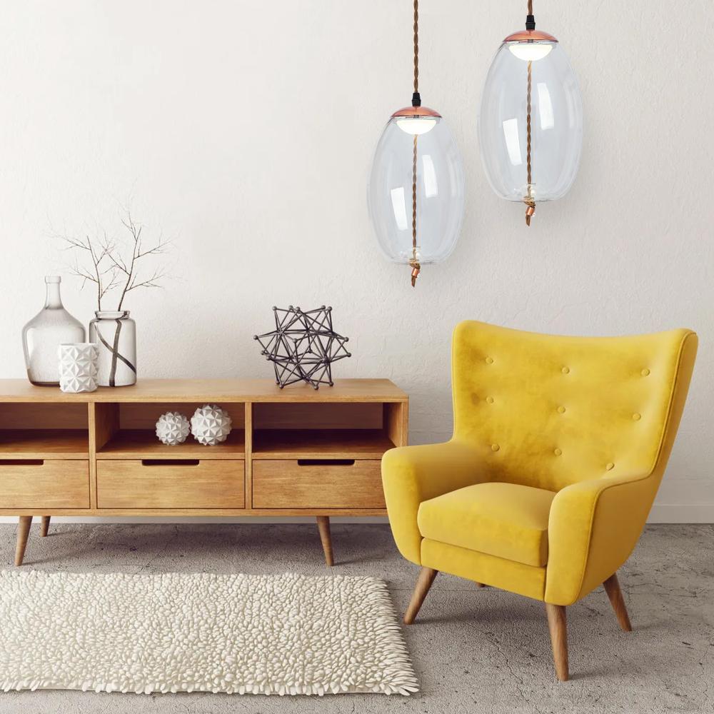 Hängelampe Glas LED APP442-CP