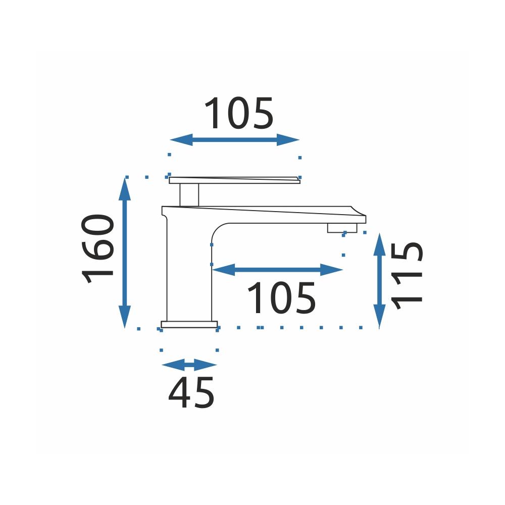 Смеситель REA LUPPO Romano Old Black Low