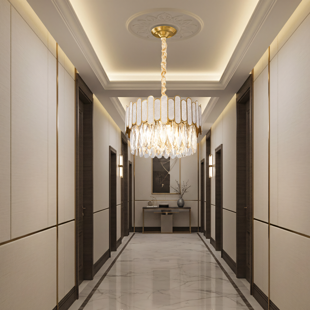 Люстра APP1746-4CP 40 cm Gold