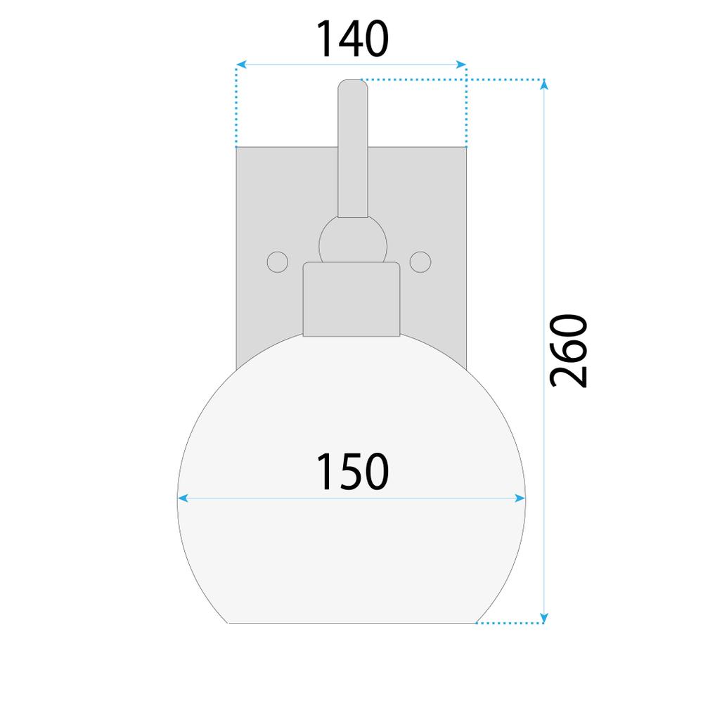 Wandlampe black gold APP1580-1W