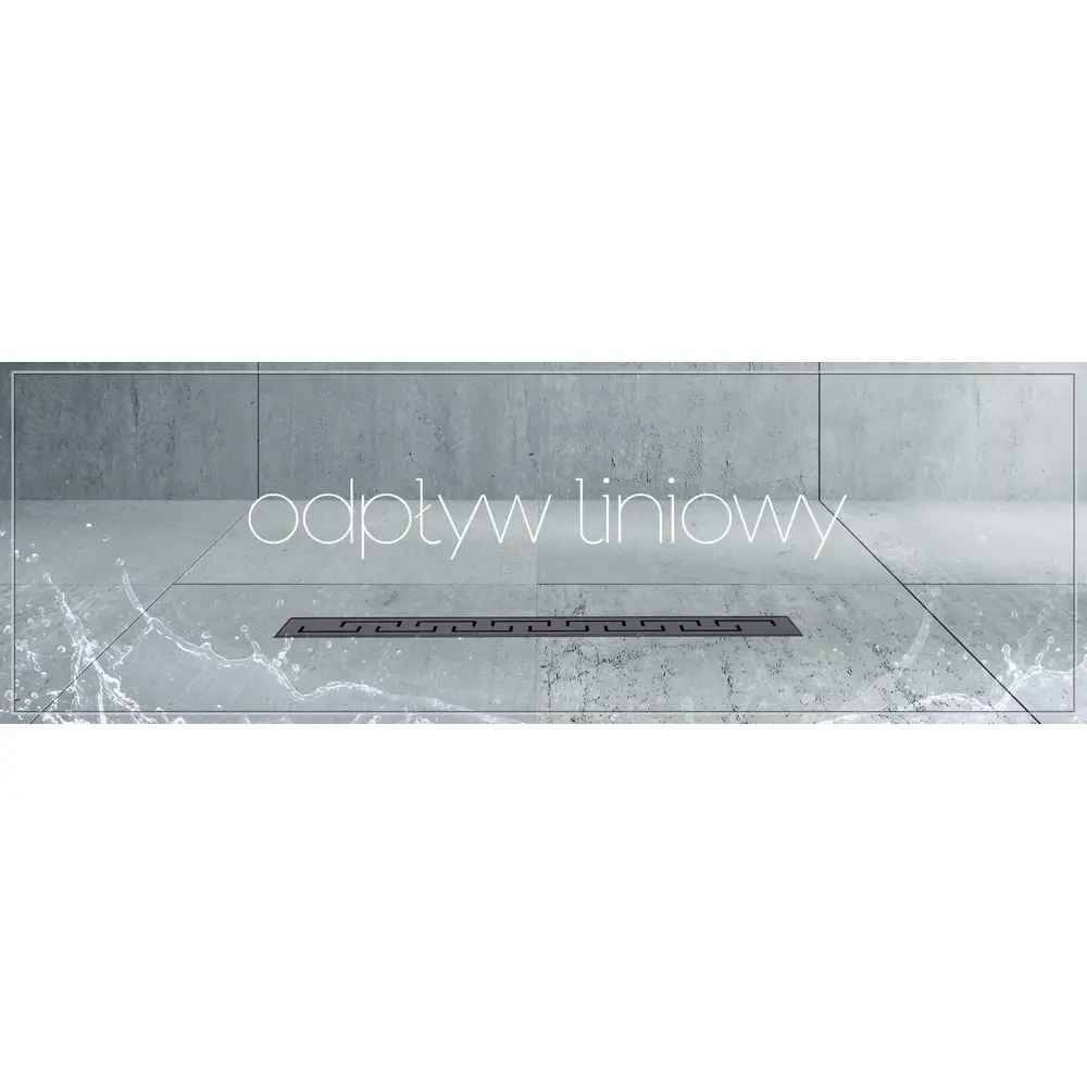 Odpływ Liniowy REA GREEK PRO Czarny 90