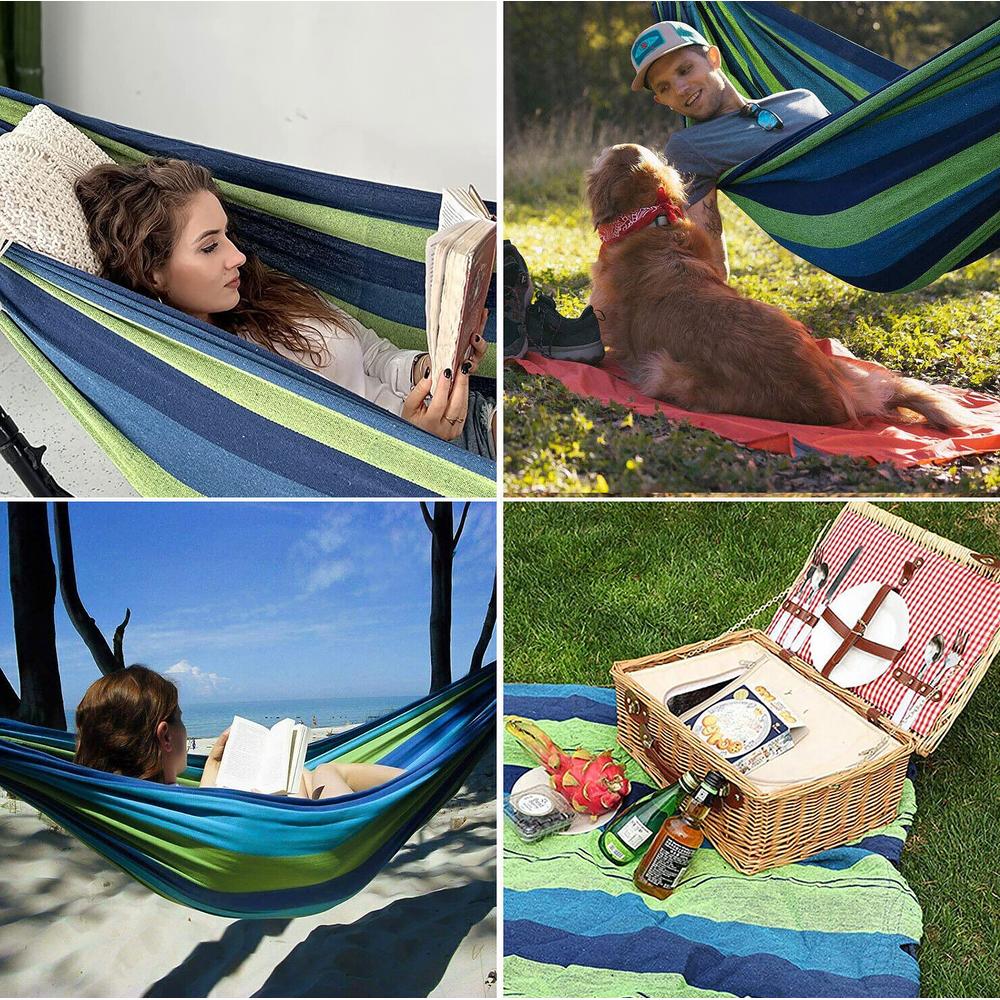 Hamak 2-osobowy 480143A BLUE