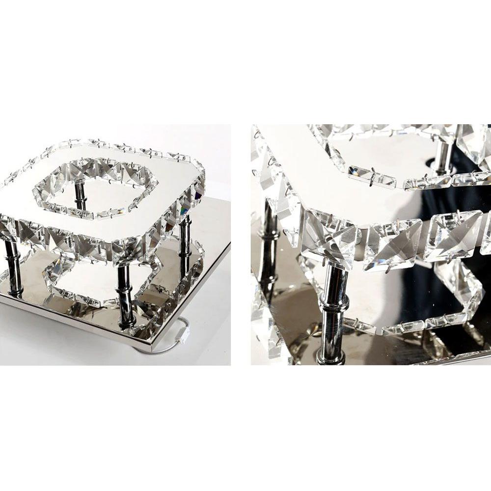 Deckenlampe Kristall quadrat Glamour 8W APP406-C