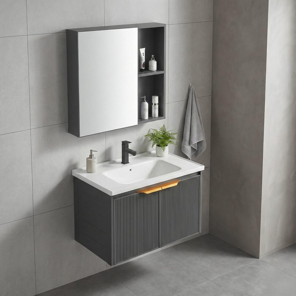 Vannitoamööblikomplekt koos valamuga Mario 60cm Grey