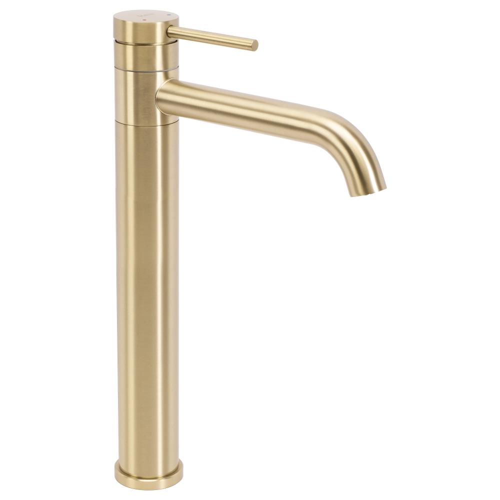 Смеситель Rea LUNGIS Brush Gold Super High