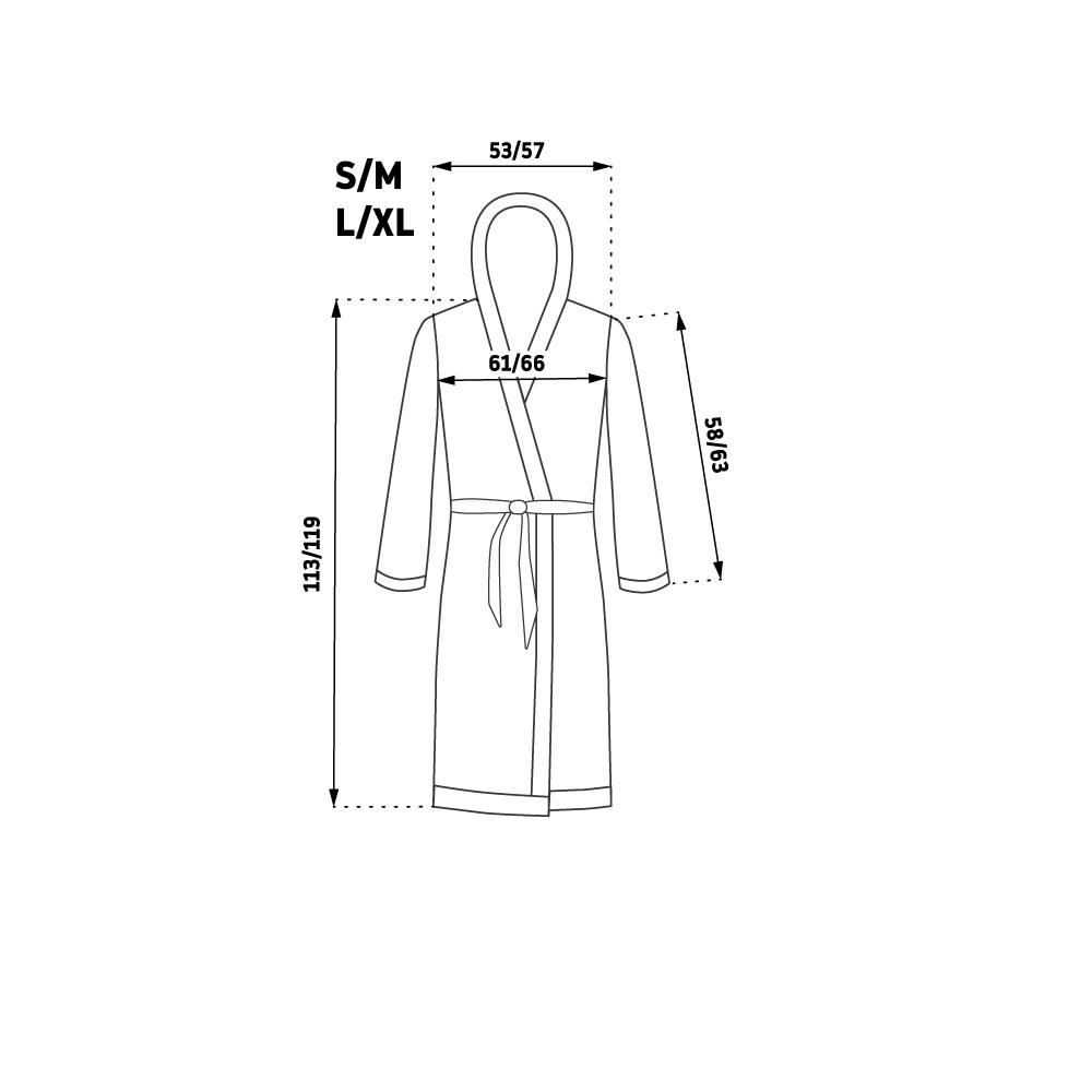 Szlafrok damski Huggy Melanż/Grey S/M