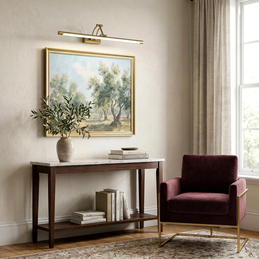 Kúpeľňové nástenné LED svietidlo SWE023-1W 60cm Brush Gold