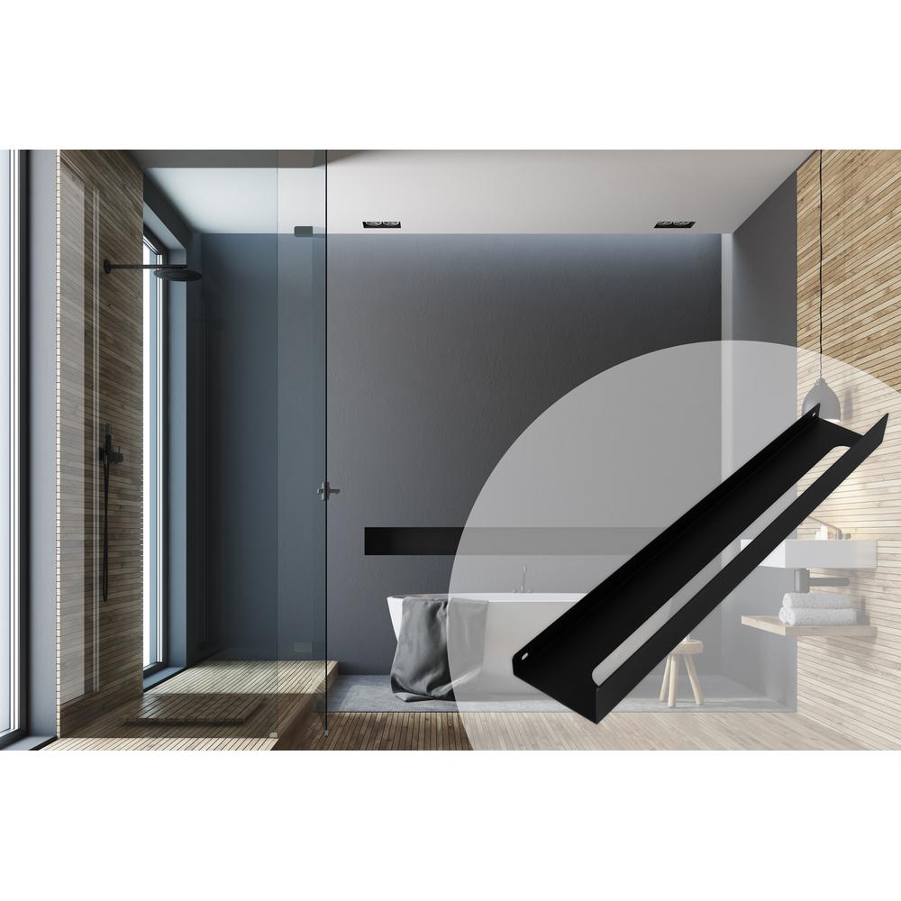 Полка для ванной SF02 60cm black matt