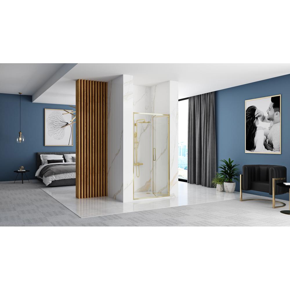 Drzwi Prysznicowe Składane REA Rapid Fold 80 Złote Gold