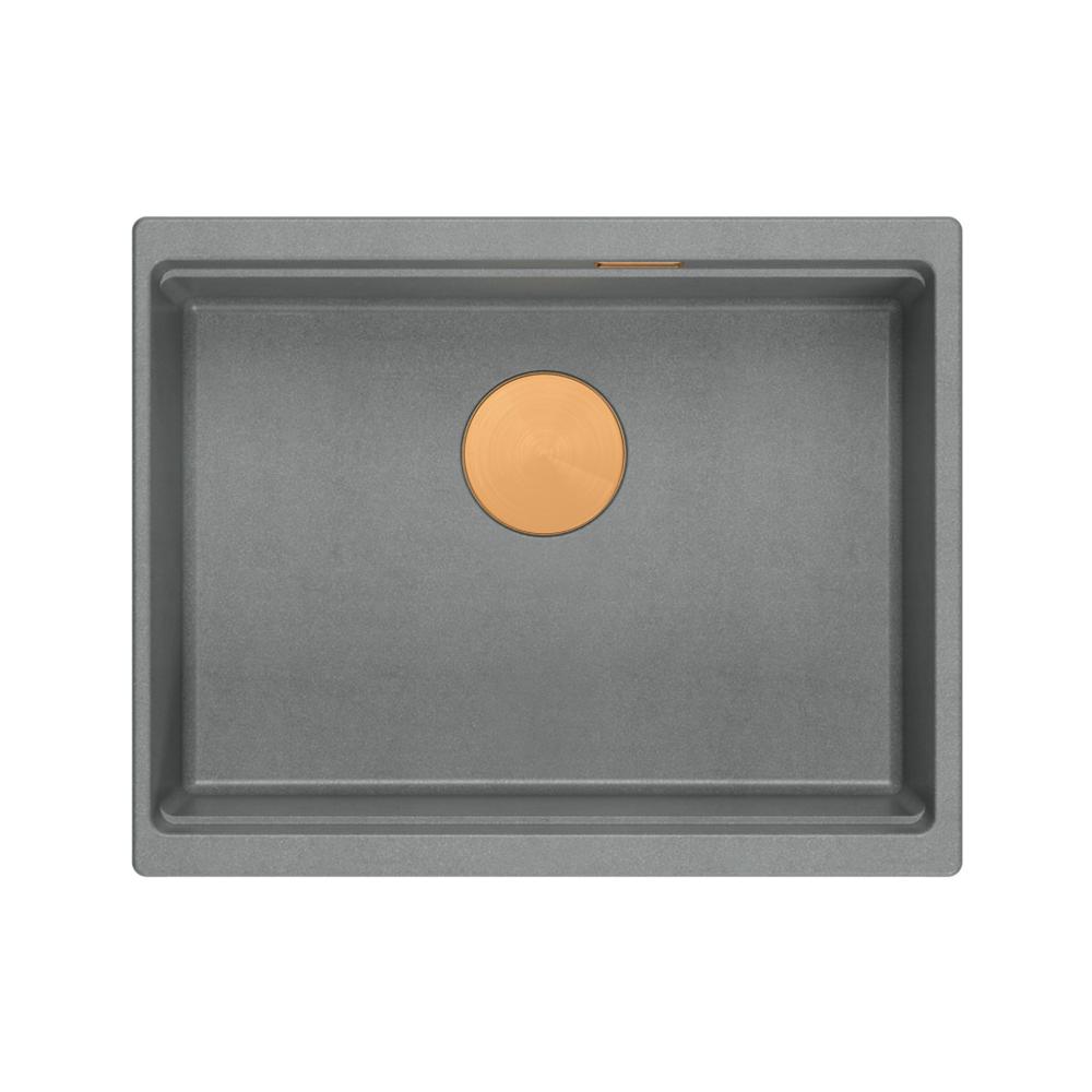 Granite sink Logan 100 Grey Metallic
