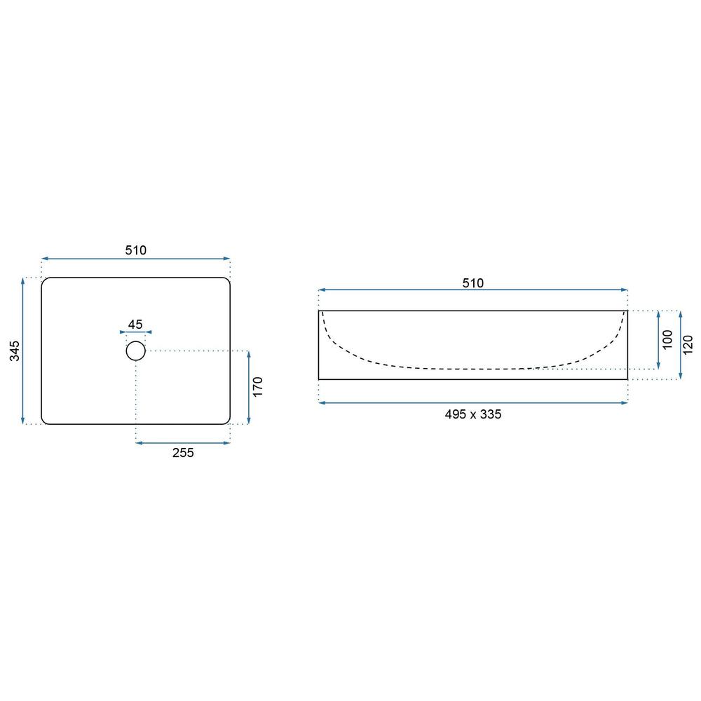 REA Inga melna marmora matēta galda virsmas izlietne